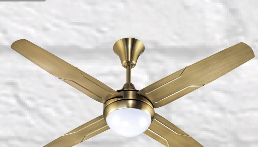 Noitavonne 48" Ceiling Fan - Antique Brass Finish